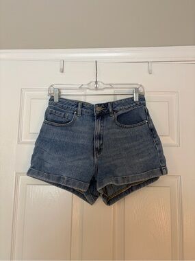 PacSun Medium Blue High-Rise Denim Shorts
